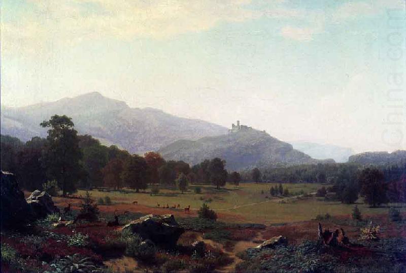 Albert Bierstadt Autumn in the Conway Meadows looking towards Mount Washington china oil painting image